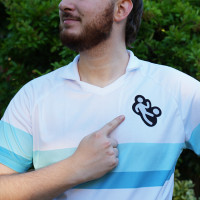 NEW Retro Stripe Football Shirt - White