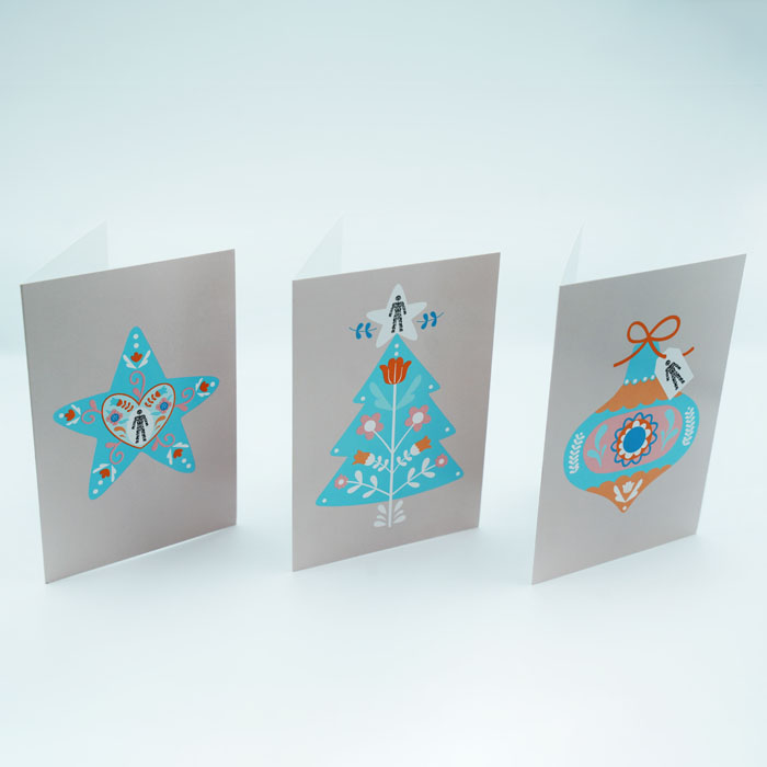 NEW Christmas Decorations Cards  (Pack of 12)