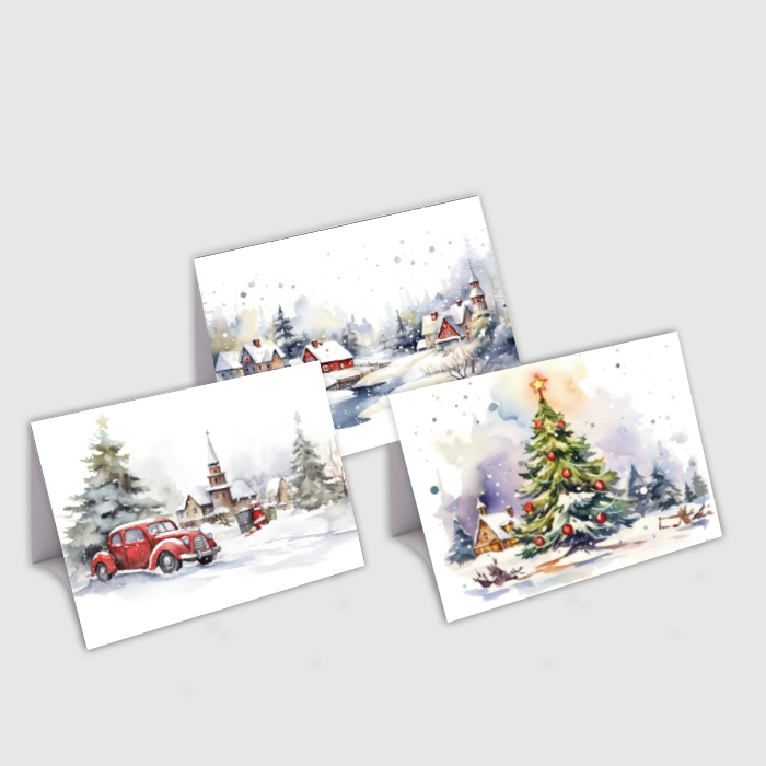 Classic Christmas Cards (pack of 12)