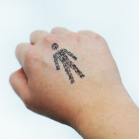 NEW Man of Men Temporary Tattoos (Pack of 2)