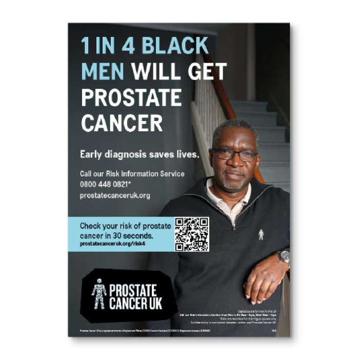 1 in 4 Black men poster A3 1 in 4 Black men poster A3