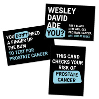 Display stand - Black men awareness event card bundle